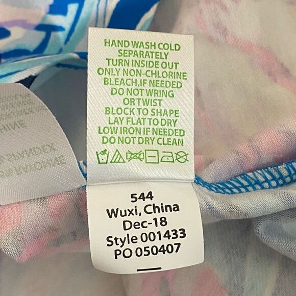 Lilly Pulitzer Dress Lula Mr. Peacock Tweethearts Blue Size XS new - Picture 9 of 15